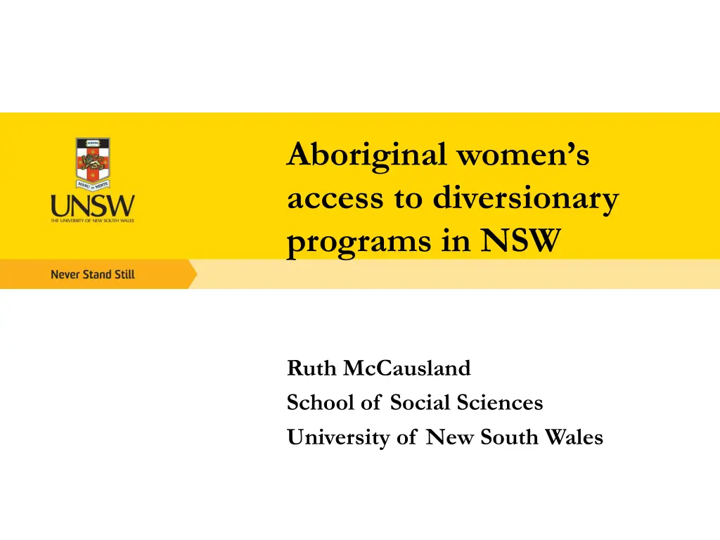 aboriginal women s access to diversionary