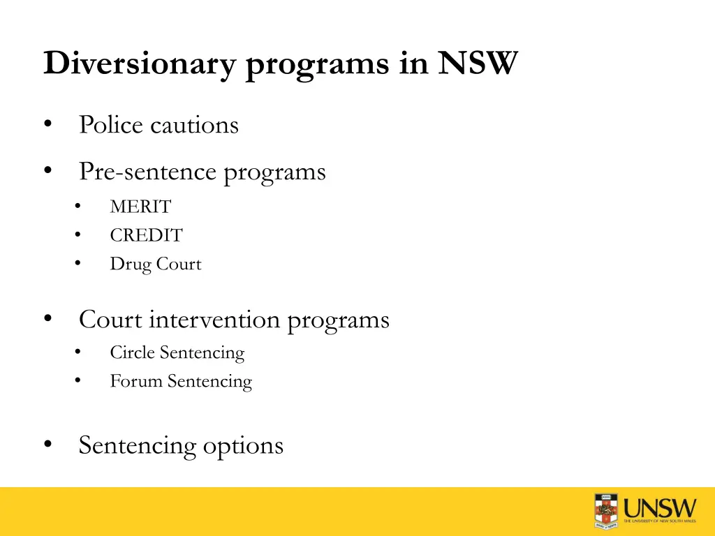 diversionary programs in nsw