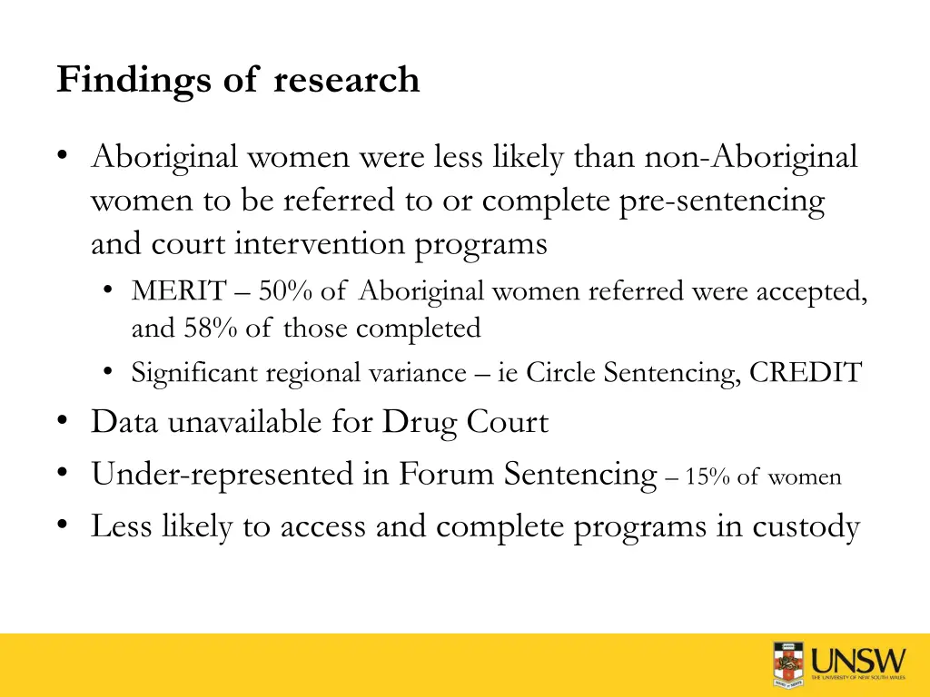 findings of research