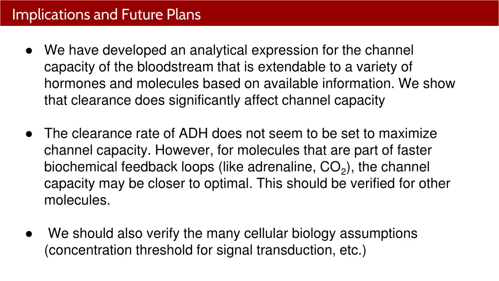 implications and future plans