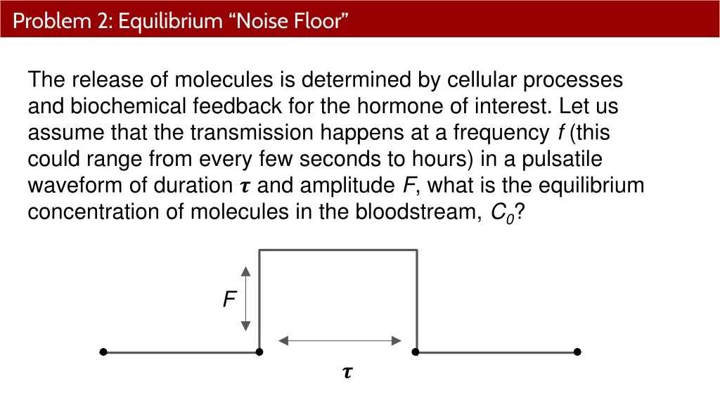 problem 2 equilibrium noise floor