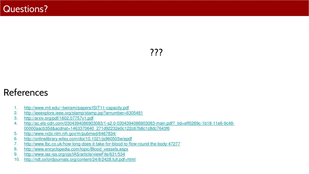 questions