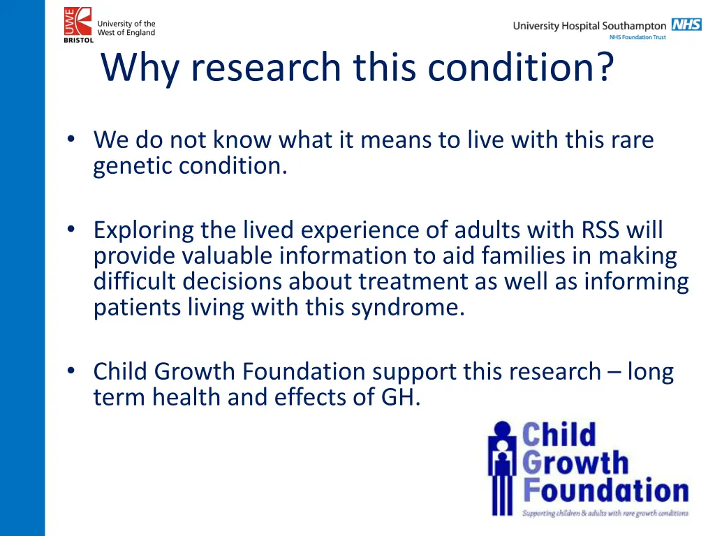 why research this condition