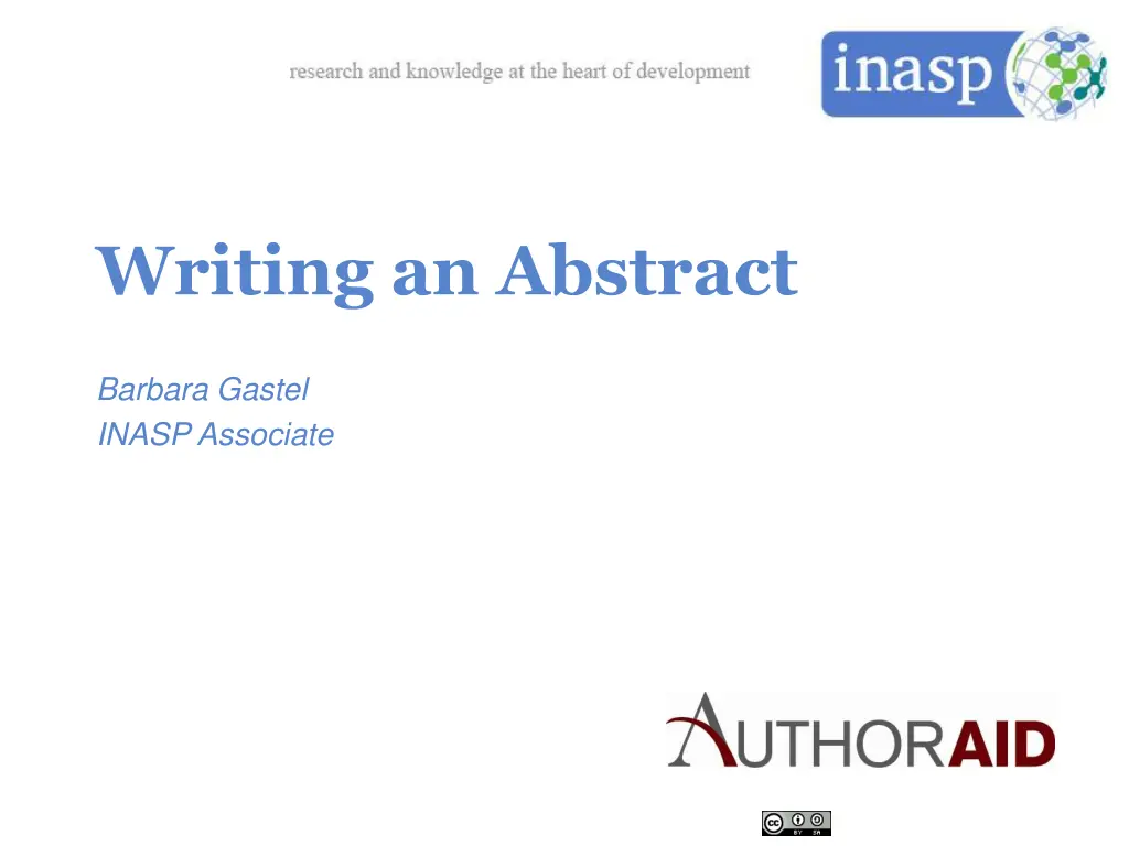 writing an abstract