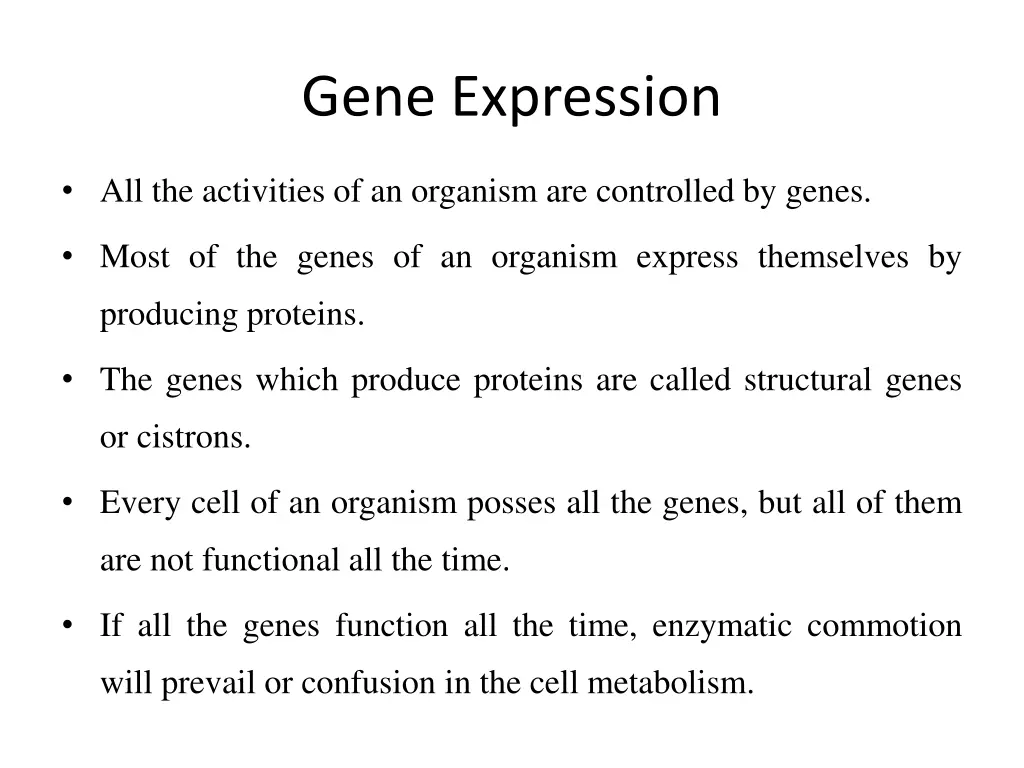 gene expression