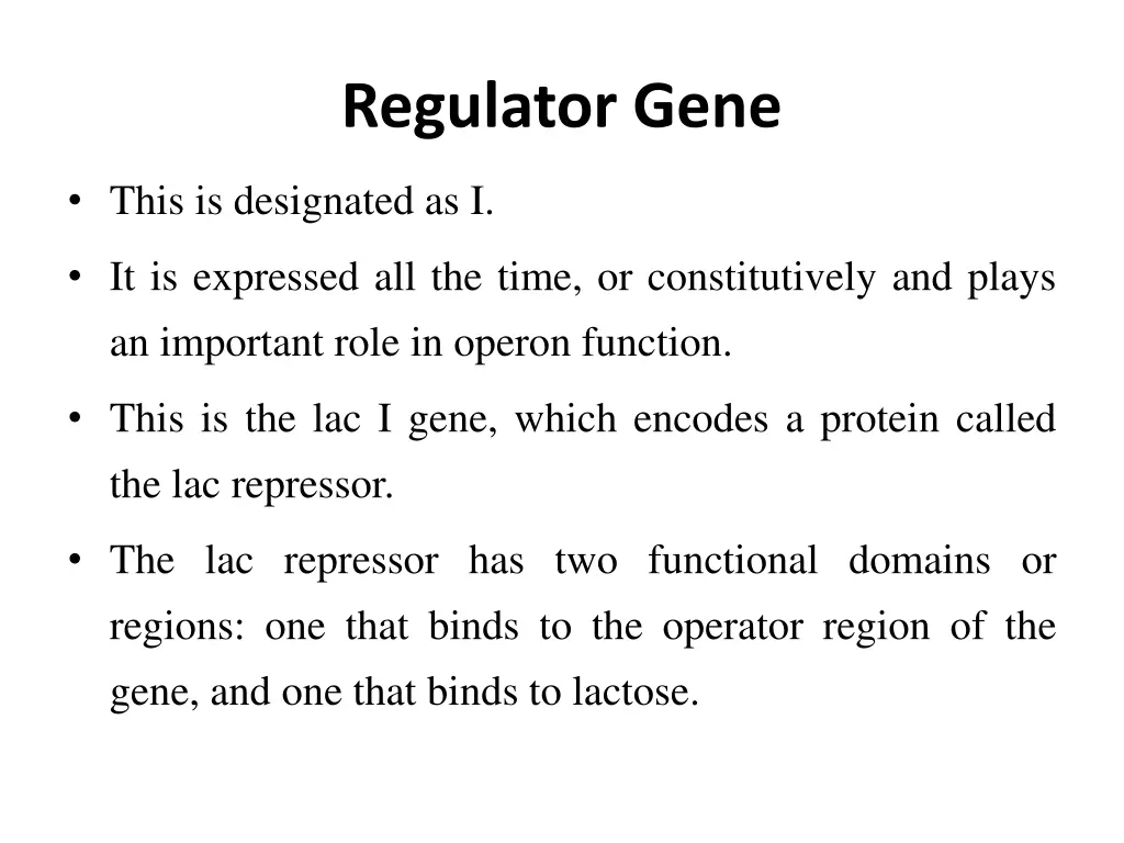 regulator gene
