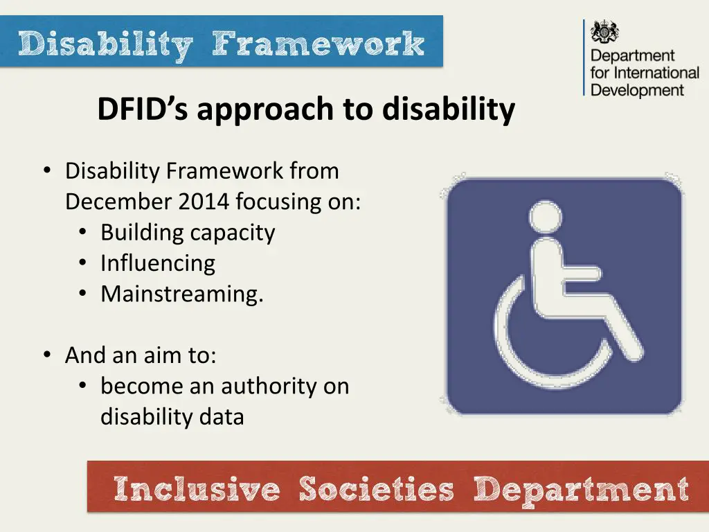 dfid s approach to disability