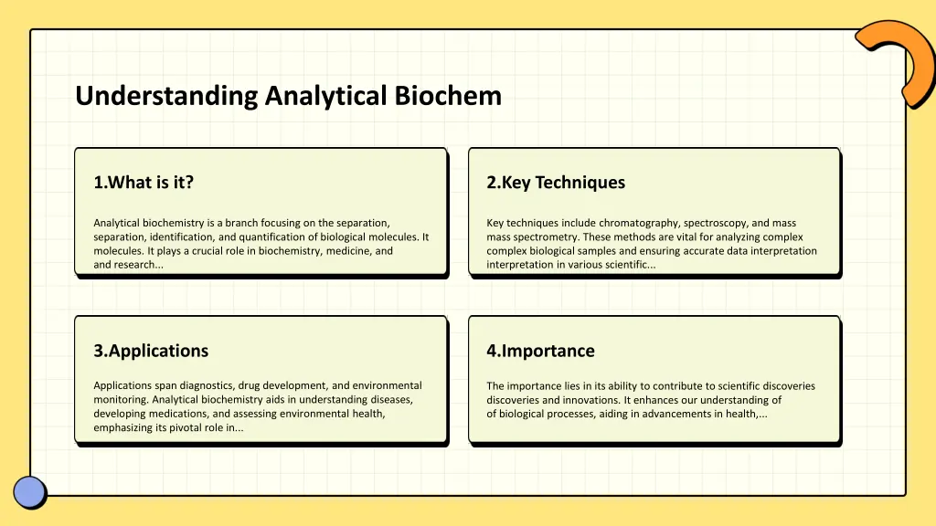 understanding analytical biochem