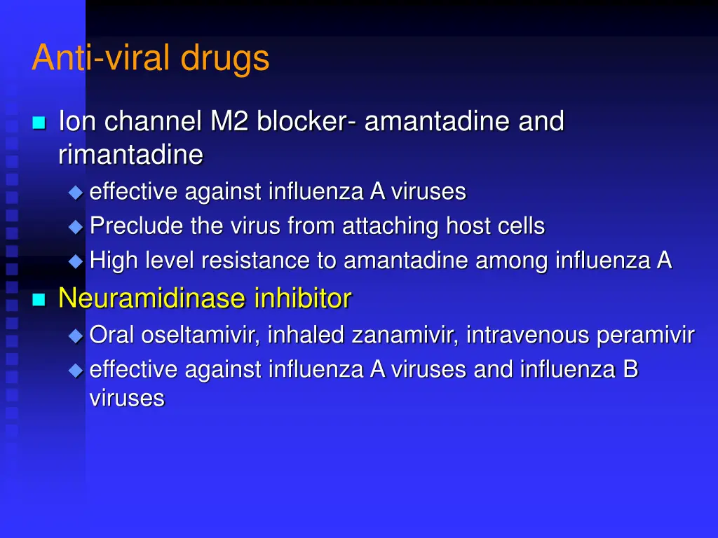 anti viral drugs