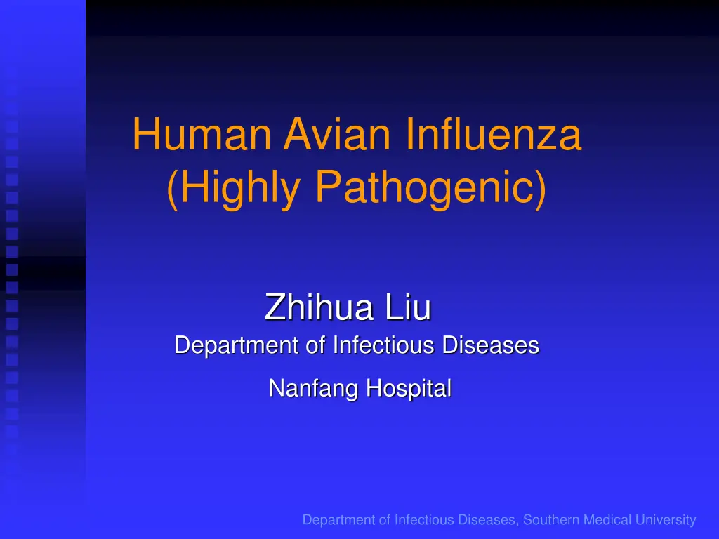 human avian influenza highly pathogenic