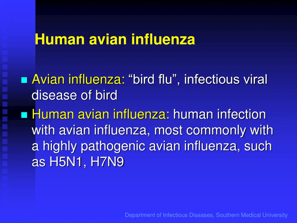 human avian influenza