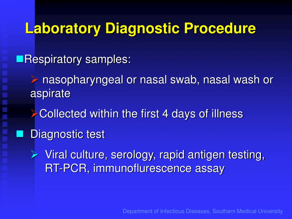 laboratory diagnostic procedure