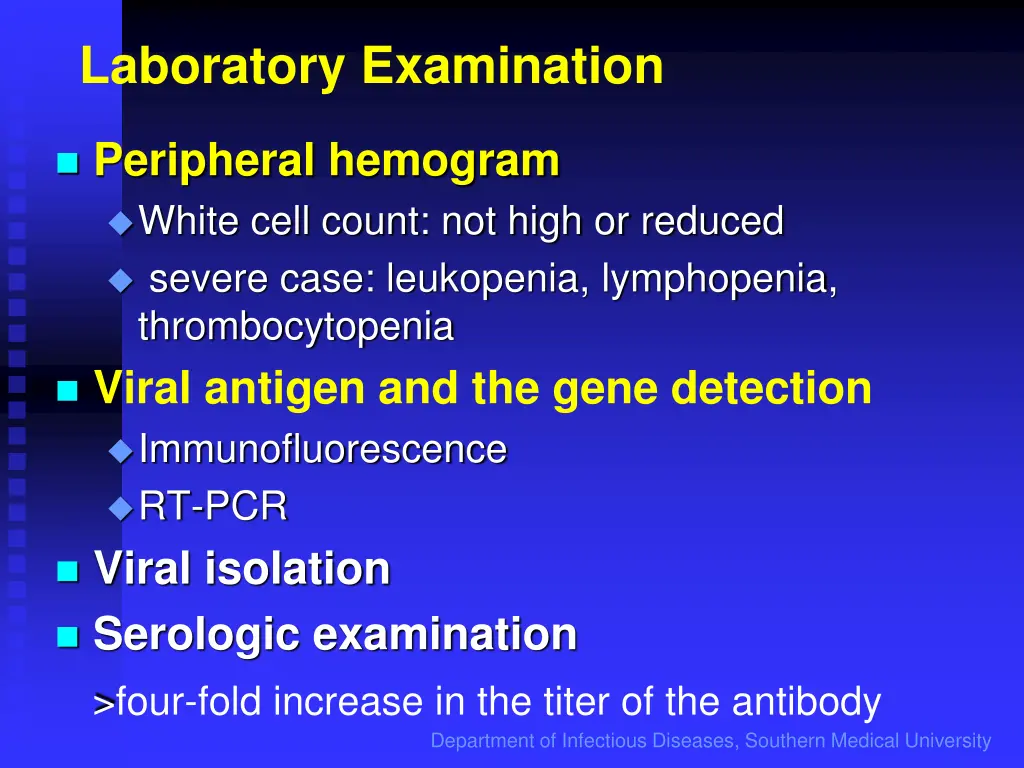 laboratory examination