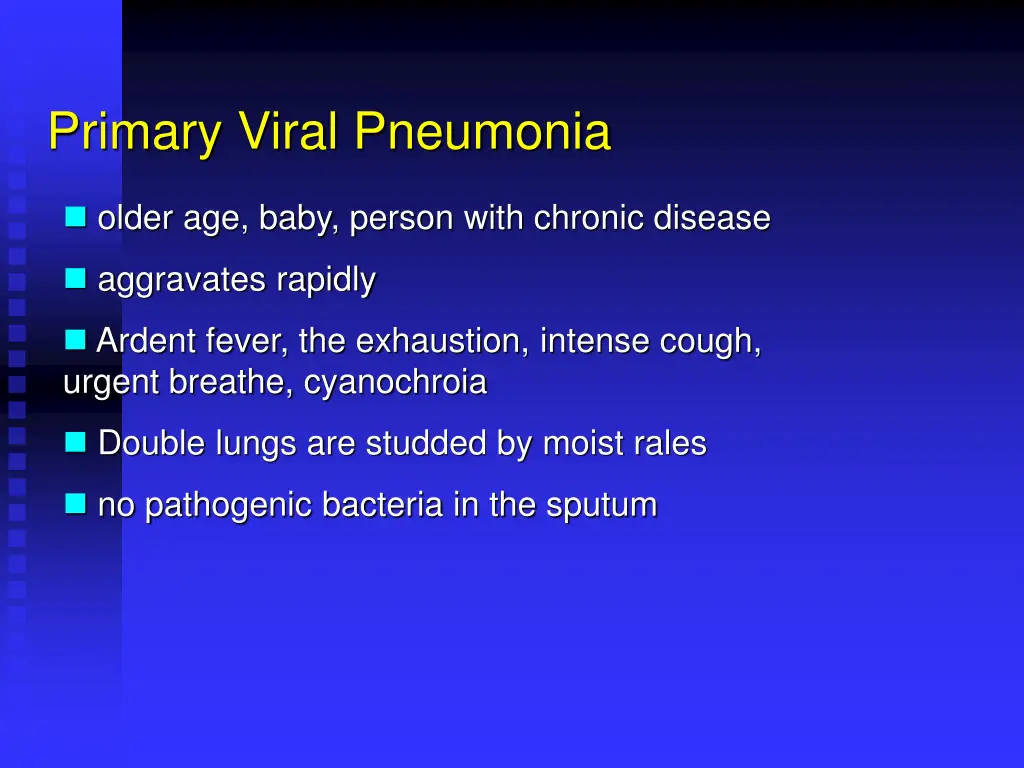 primary viral pneumonia