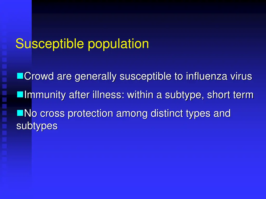 susceptible population