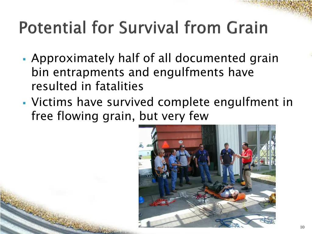 approximately half of all documented grain