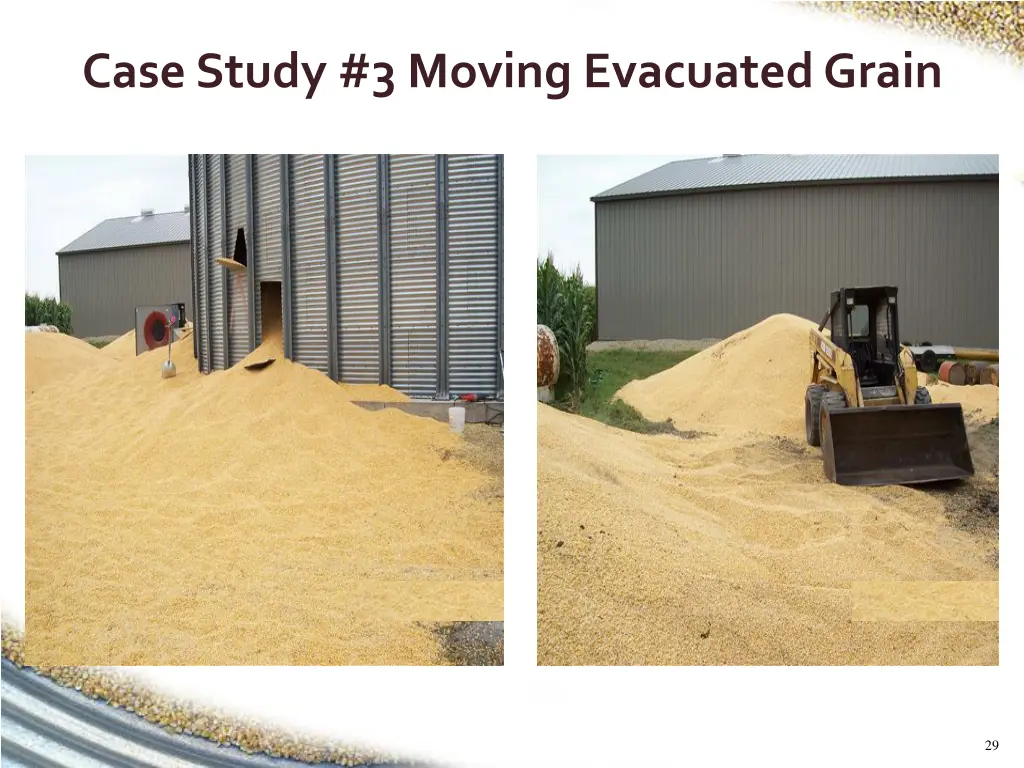 case study 3 moving evacuated grain