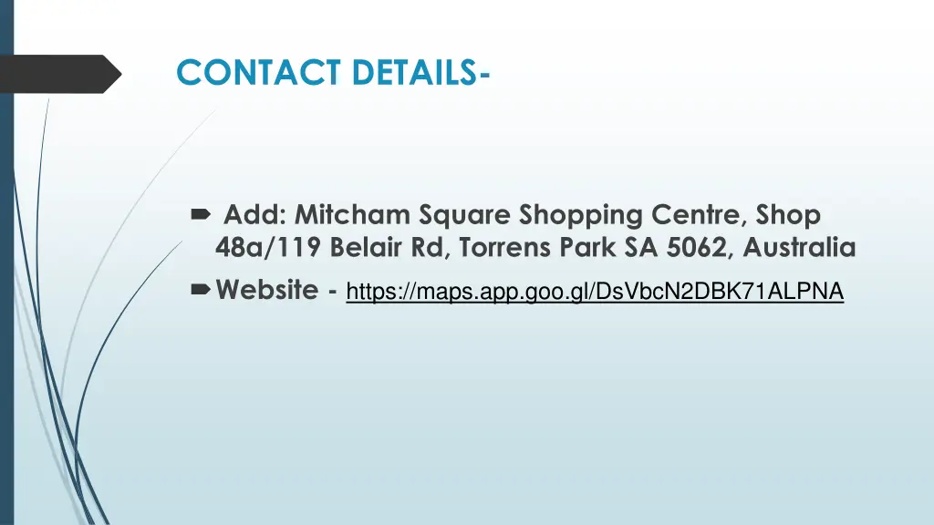 contact details