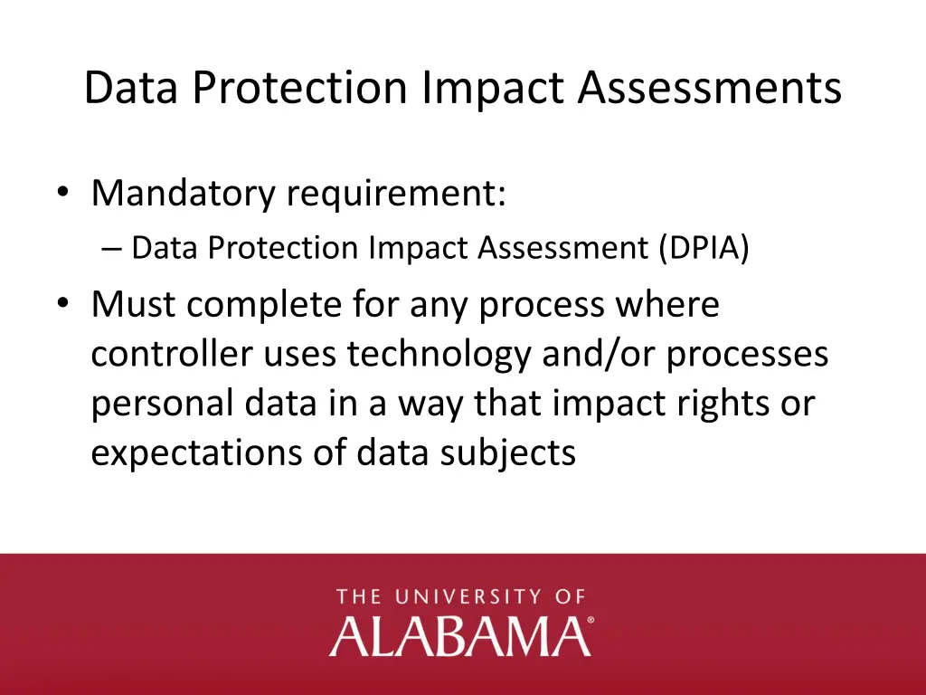 data protection impact assessments