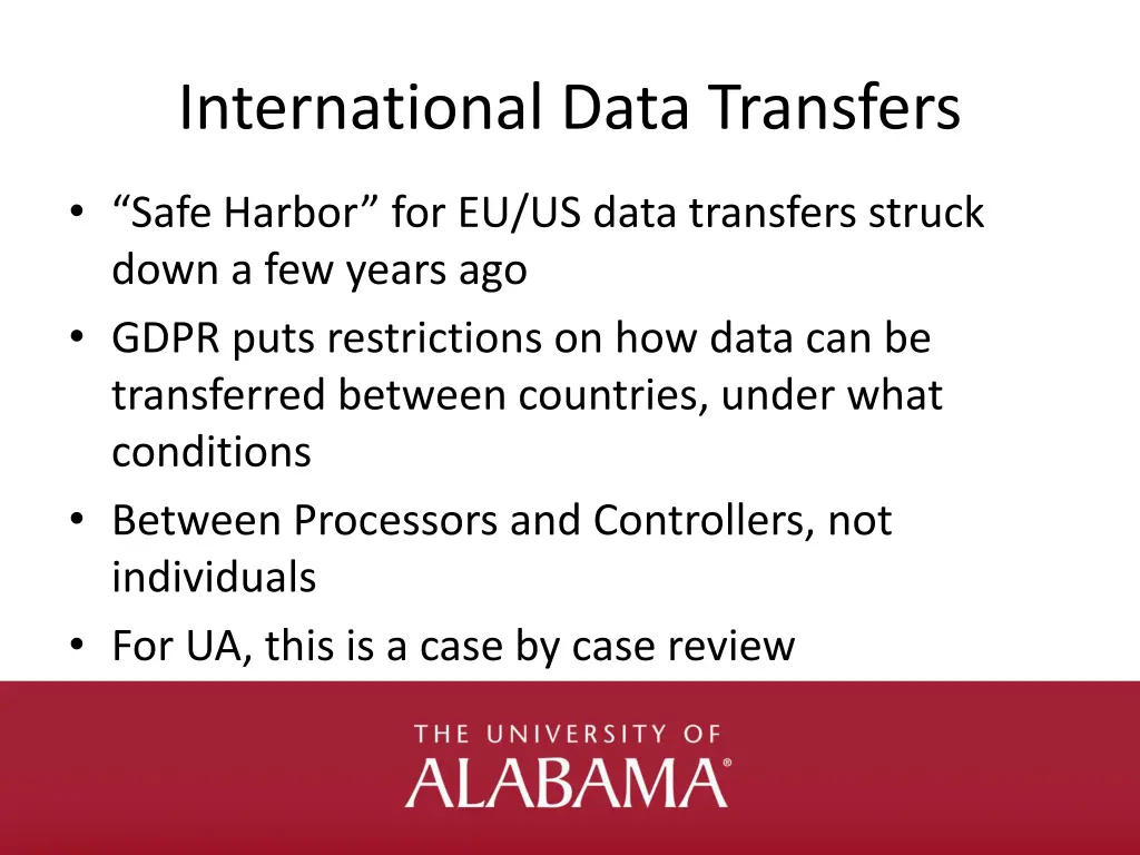international data transfers