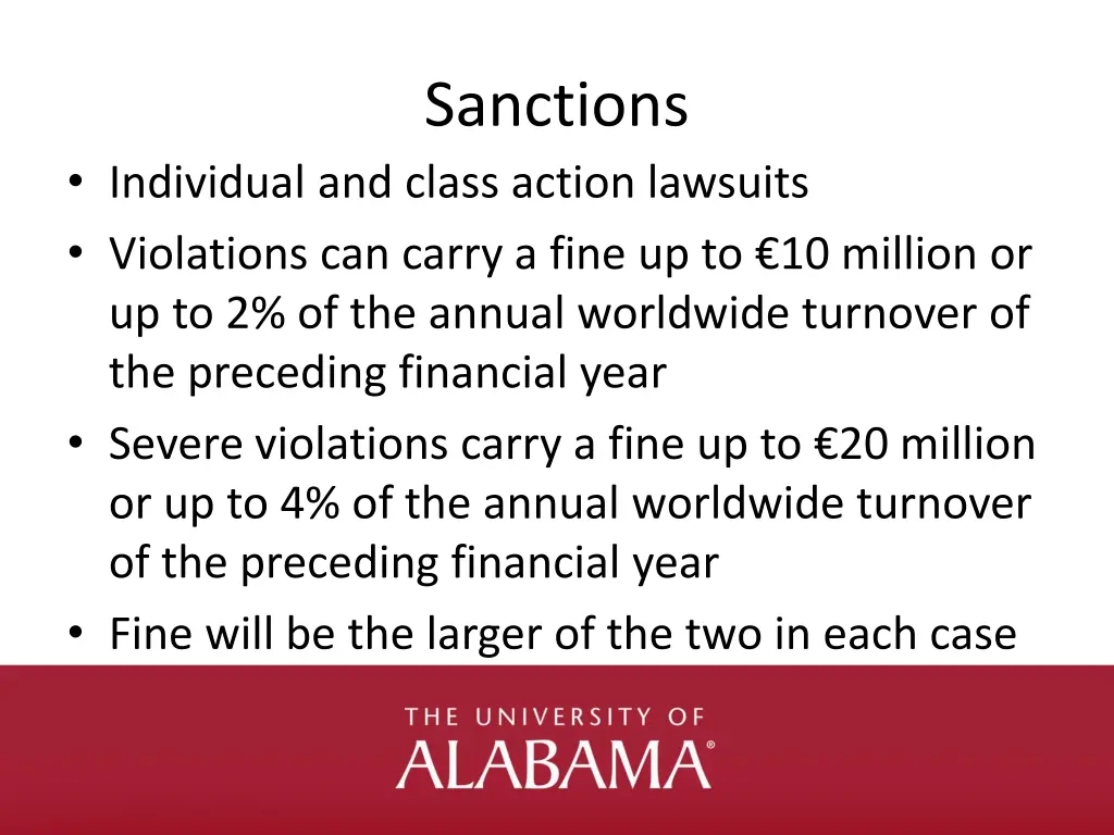 sanctions