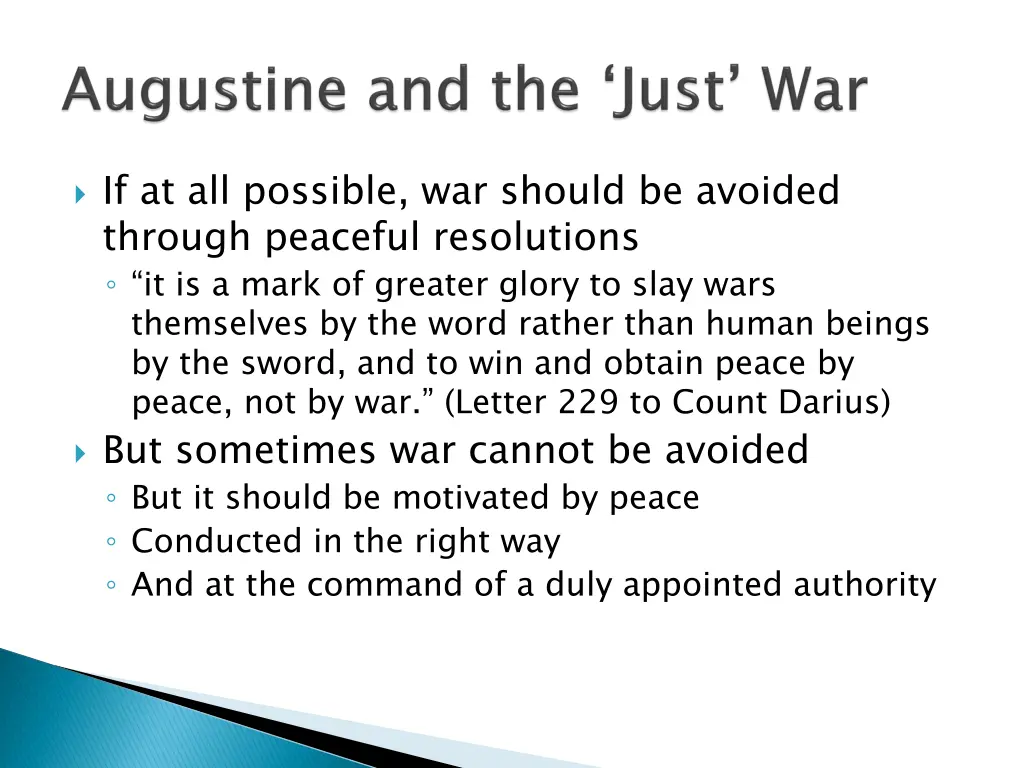 if at all possible war should be avoided through