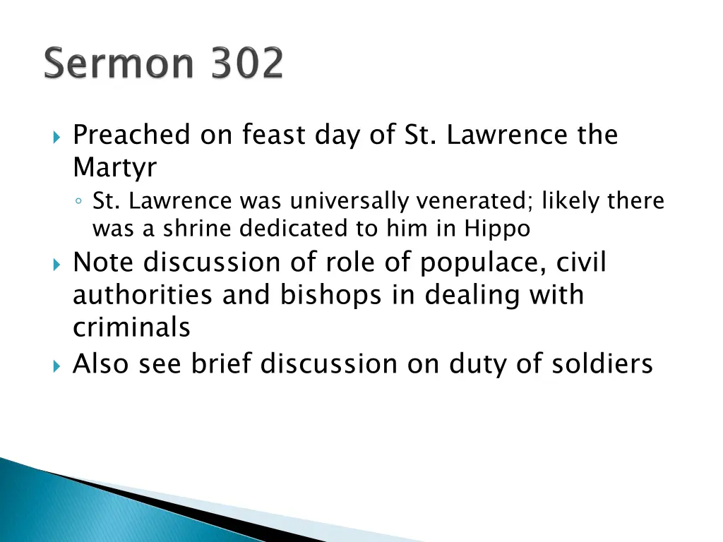 preached on feast day of st lawrence the martyr