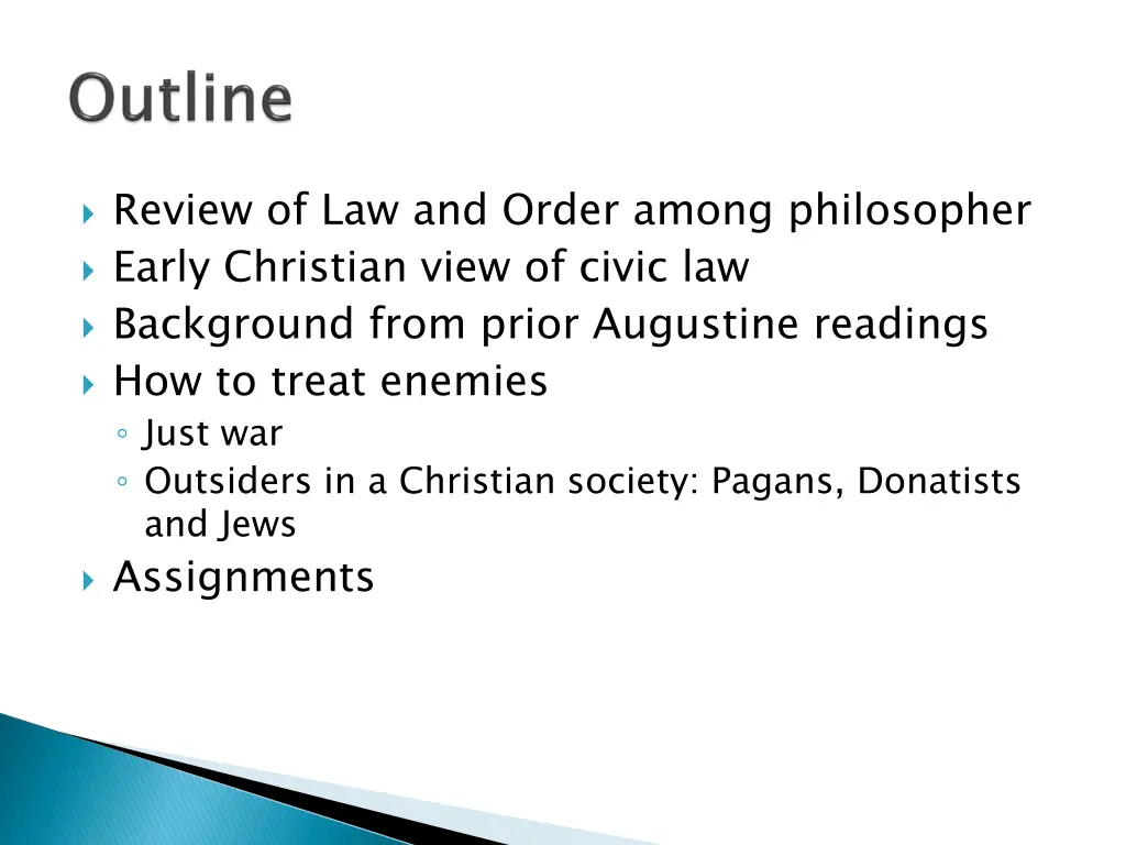 review of law and order among philosopher early