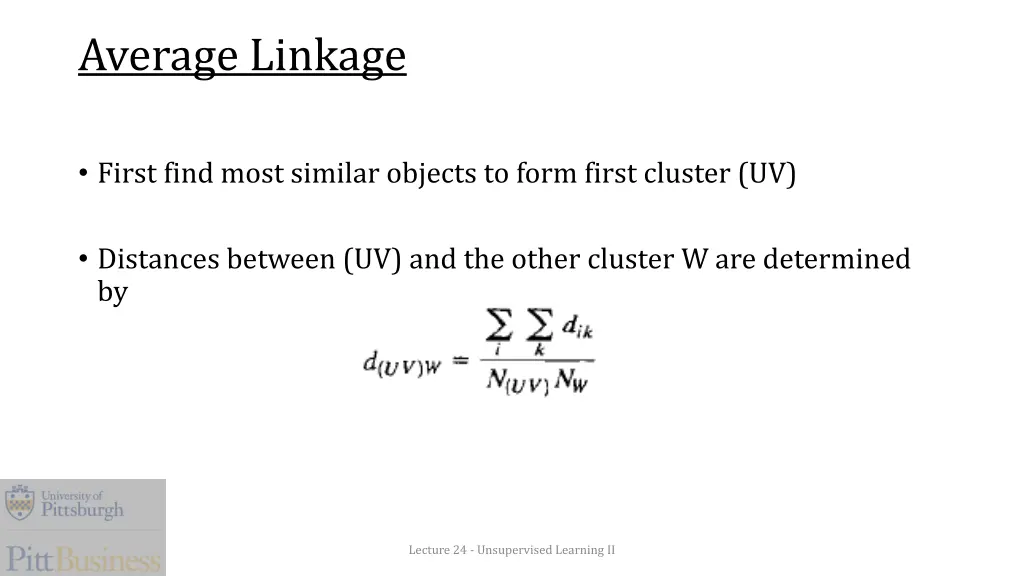 average linkage