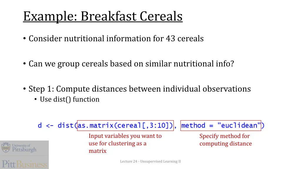 example breakfast cereals