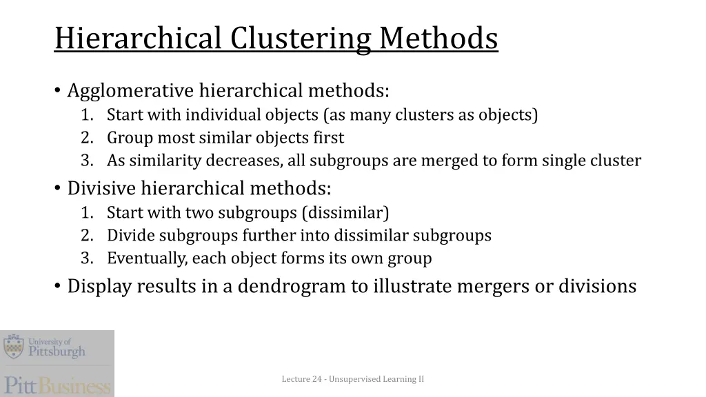 hierarchical clustering methods