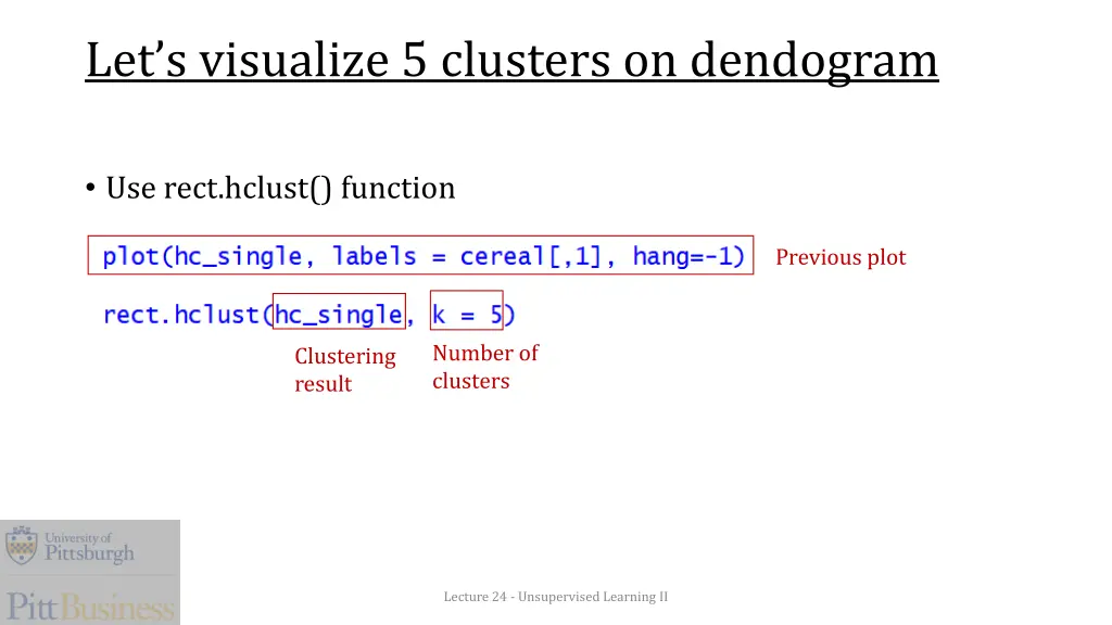 let s visualize 5 clusters on dendogram