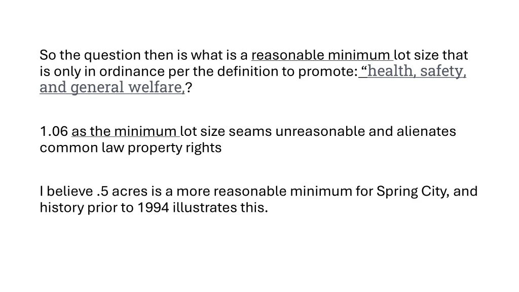 so the question then is what is a reasonable