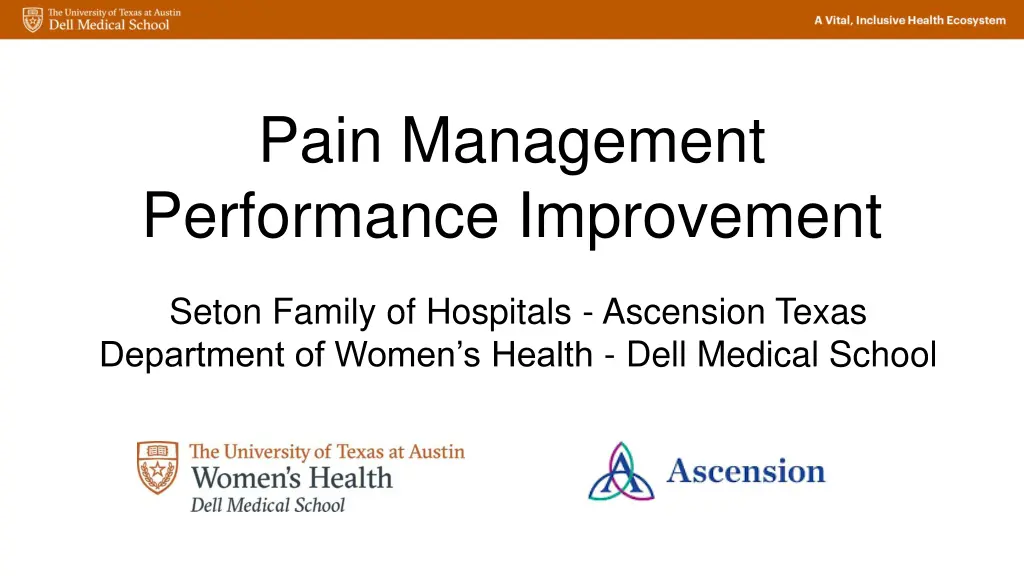 pain management performance improvement