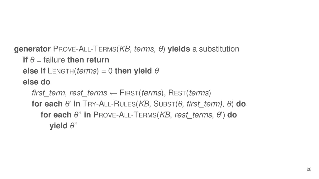 generator p rove a ll t erms kb terms yields
