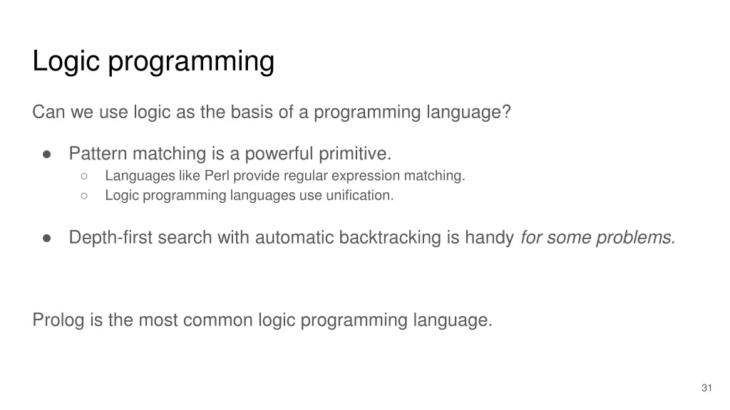 logic programming