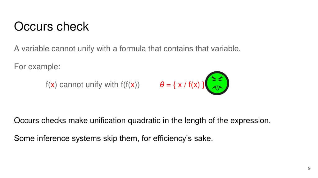 occurs check