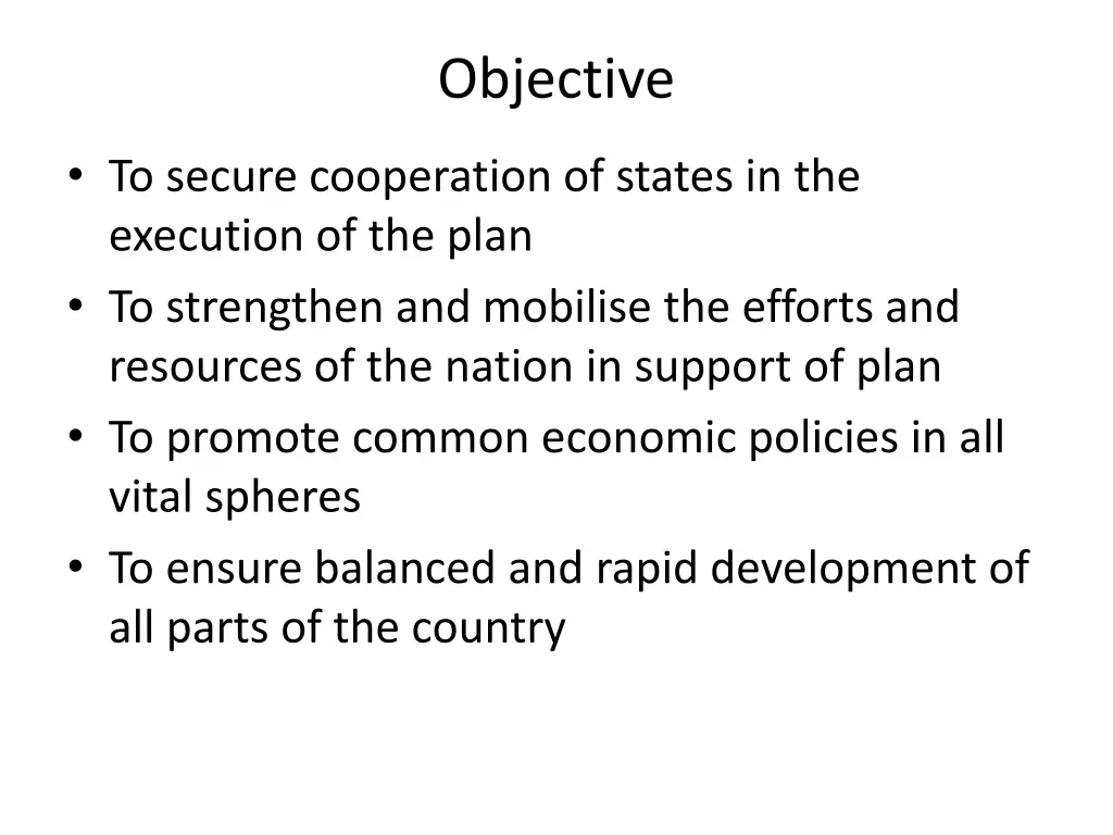objective