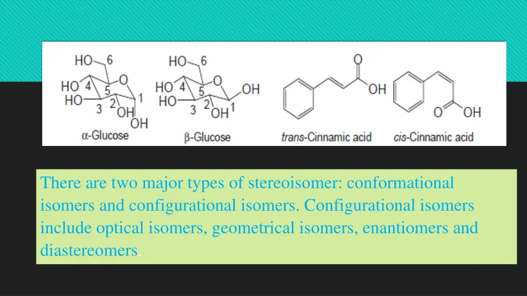 there are two major types of stereoisomer