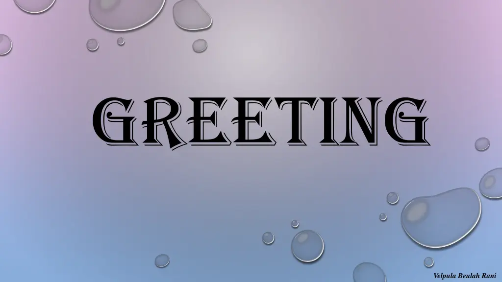 greeting
