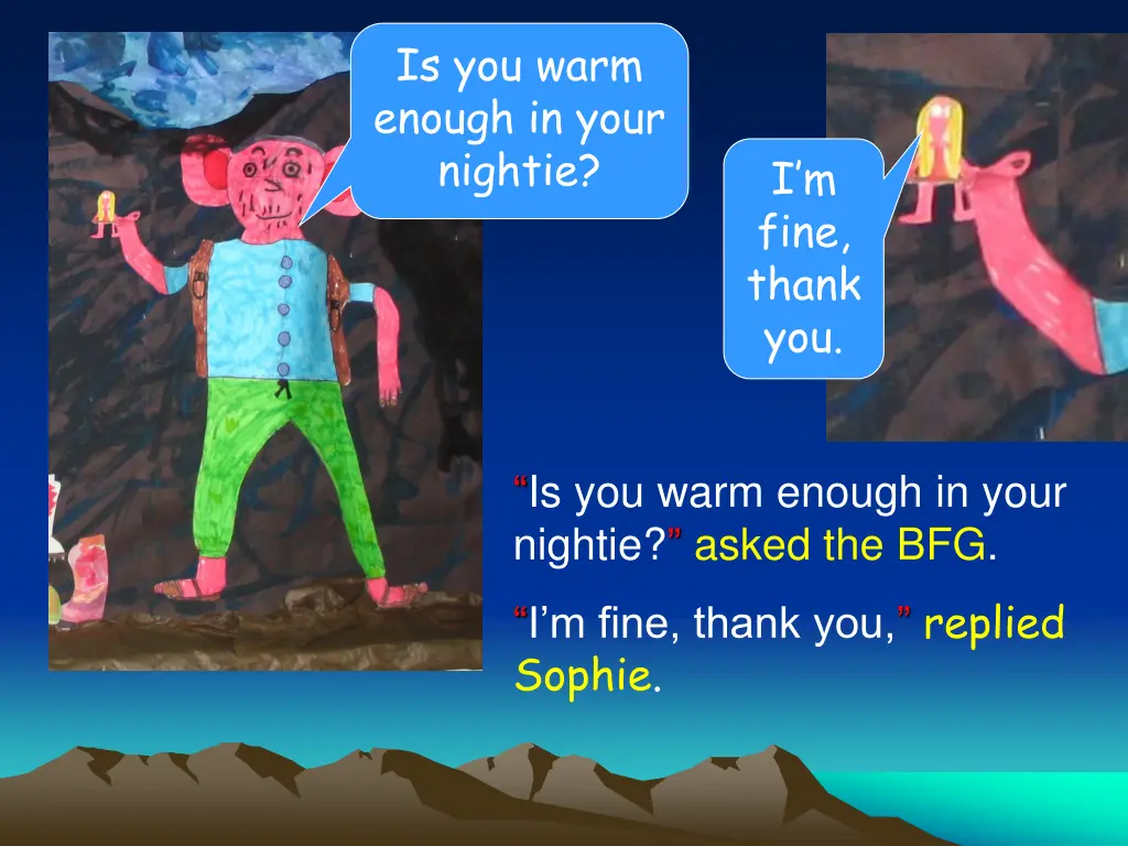 is you warm enough in your nightie 1