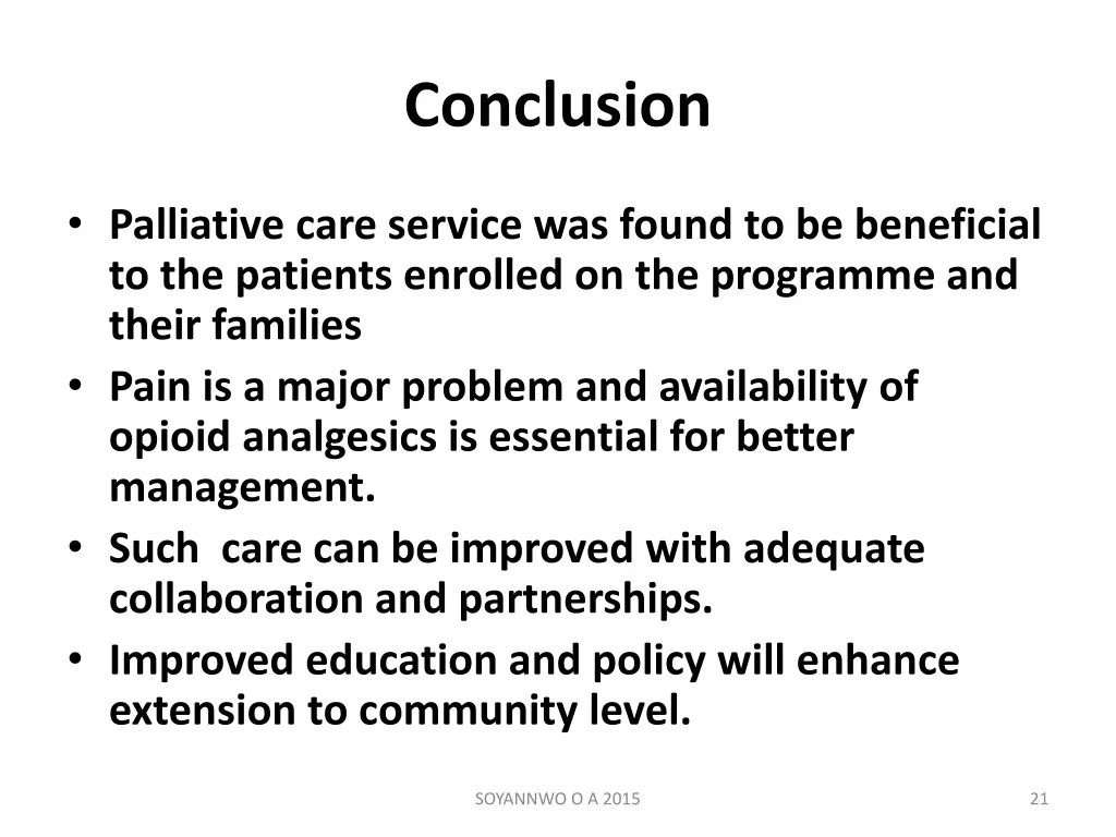 conclusion