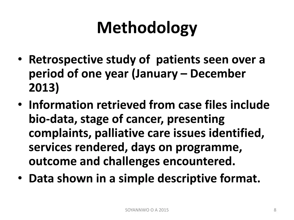 methodology