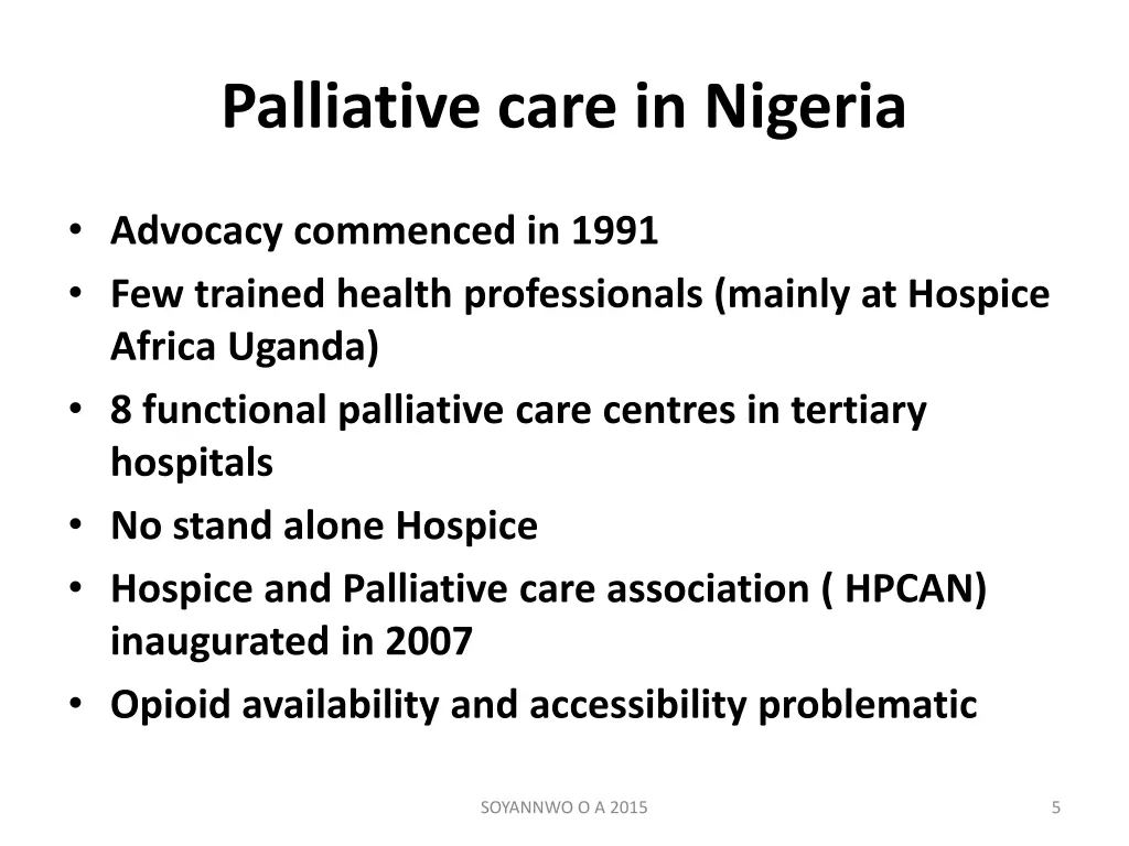 palliative care in nigeria