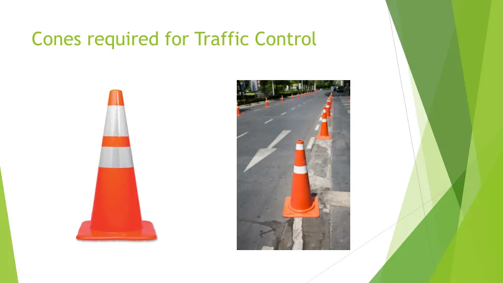 cones required for traffic control