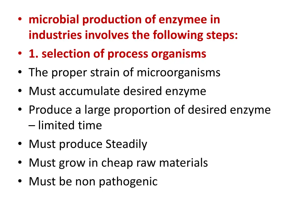 microbial production of enzymee in industries