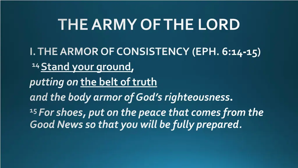 the army of the lord 1