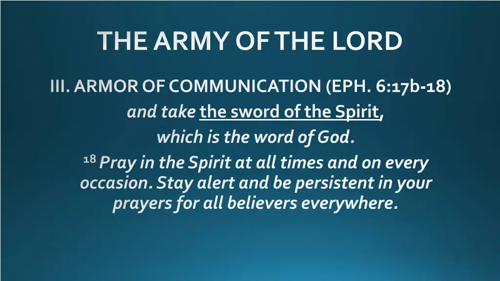 the army of the lord 10