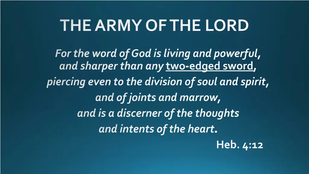 the army of the lord 11