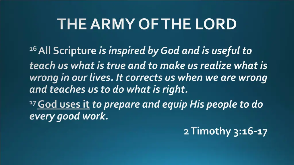 the army of the lord 3